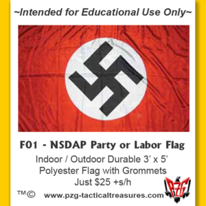F01 - NSDAP Party or Labor Flag