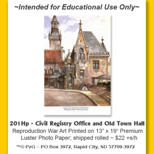 Poster: Civil Registry Office and Old Town Hall of Munich (Hitler Paintings)