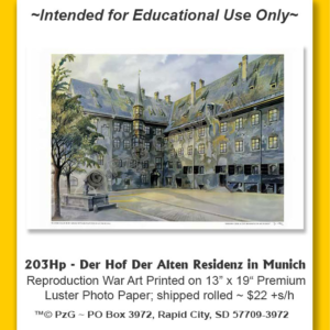 Poster: Der Hof Der Alten Residenz in Munich (Hitler Paintings)