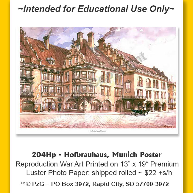 Poster: Hofbrauhaus, Munich (Hitler Paintings)