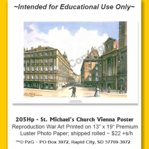 Poster: St. Michael's Church Vienna (Hitler Paintings)