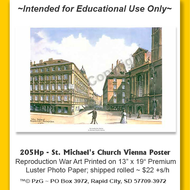 Poster: St. Michael's Church Vienna (Hitler Paintings)