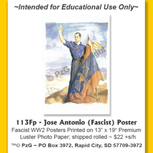 Poster: Jose Antonio (Fascist)