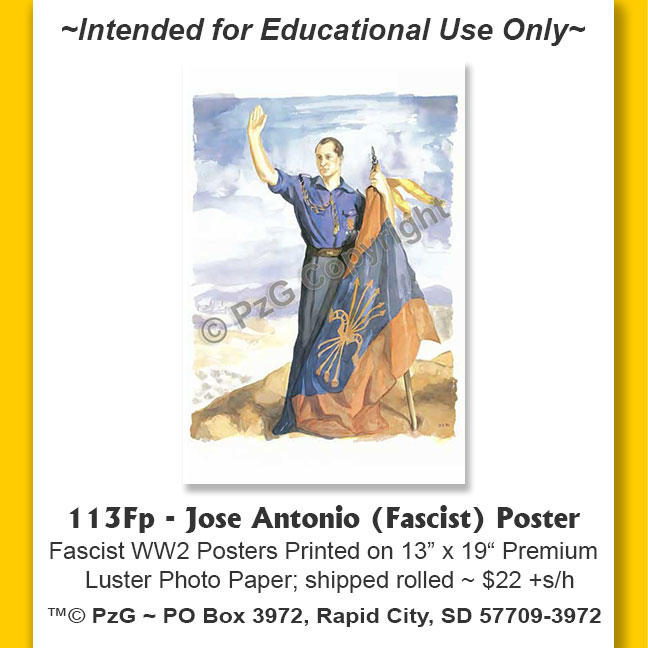 Poster: Jose Antonio (Fascist)