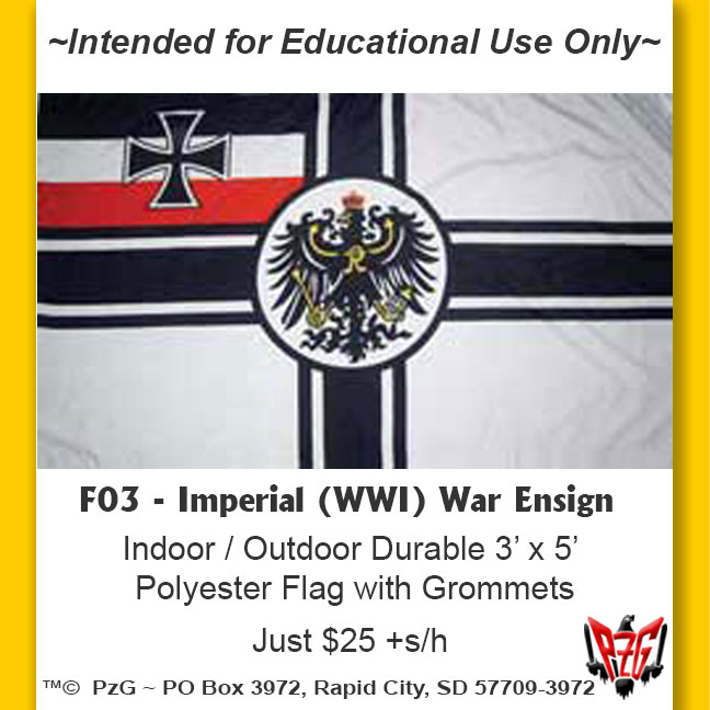 F03 - Imperial (WWI) War Ensign (with Eagle)