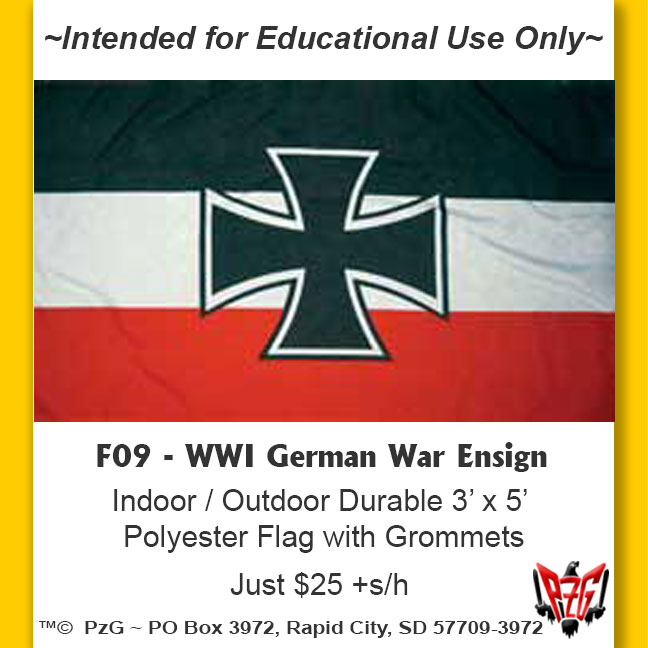 F09 - WWI German War Ensign or Navy Jack