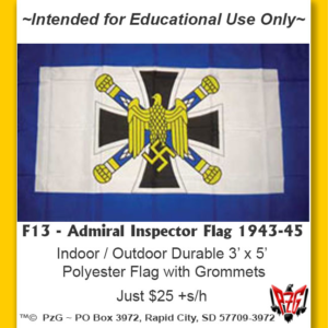 F13 - Admiral Inspector (Admiralinspekteur) Flag 1943-45