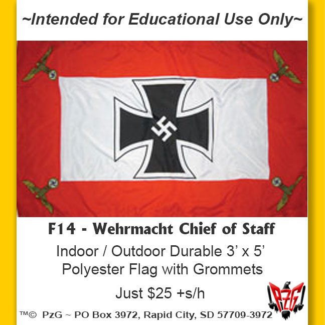 F14 - Wehrmacht Chief of Staff Flag 1944-1945
