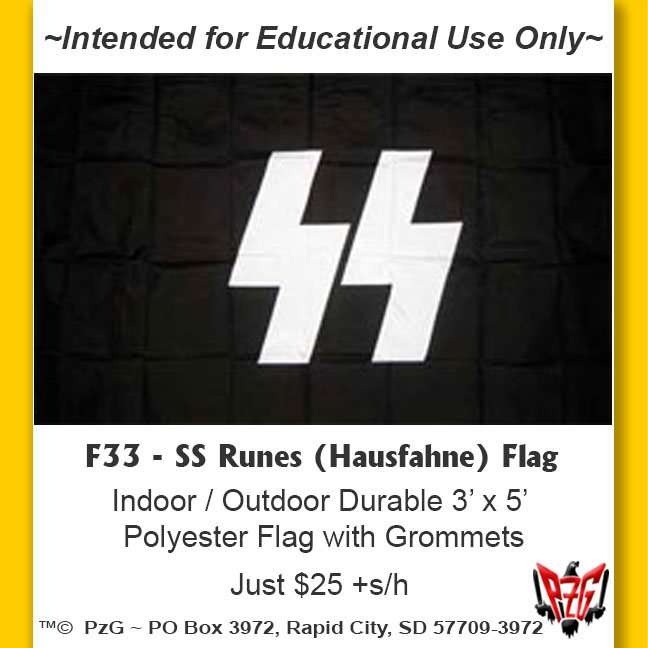 F33 - SS Runes (Hausfahne) Flag