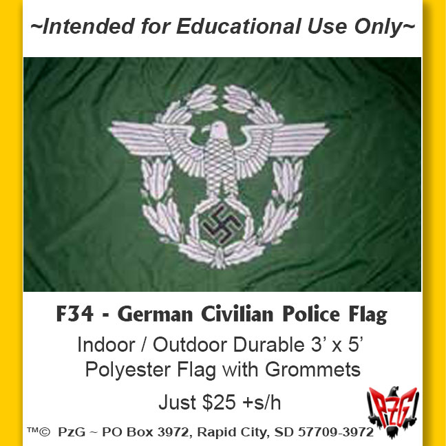 F34 - German Civilian Police Flag