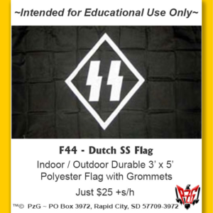 F44 - Dutch SS (Germanic SS in the Netherlands) Flag