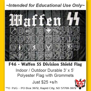 F46 - Waffen SS Division Shield Flag