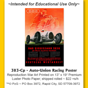 385-Cp - Auto-Union Autobahn Poster