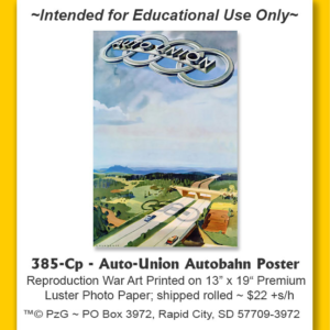 385-Cp - Auto-Union Autobahn Poster
